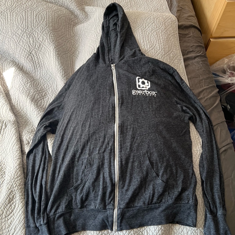 Super light Gearbox hoodie from a buddy in the gaming industry